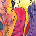 MARY / Minoan figure / oil on canvas / 80 x 60 cm